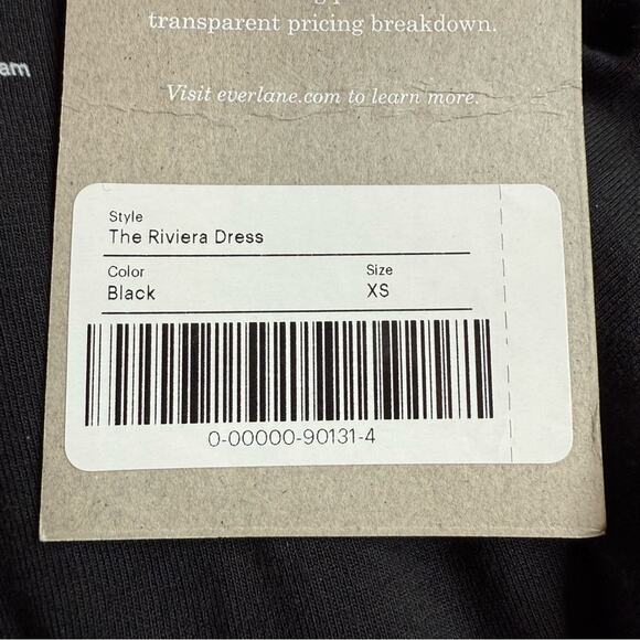 EVERLANE The Riviera Dress Black Tank Pleated Skirt
Midi Pockets Lightweight NEW - Picture 9 of 12